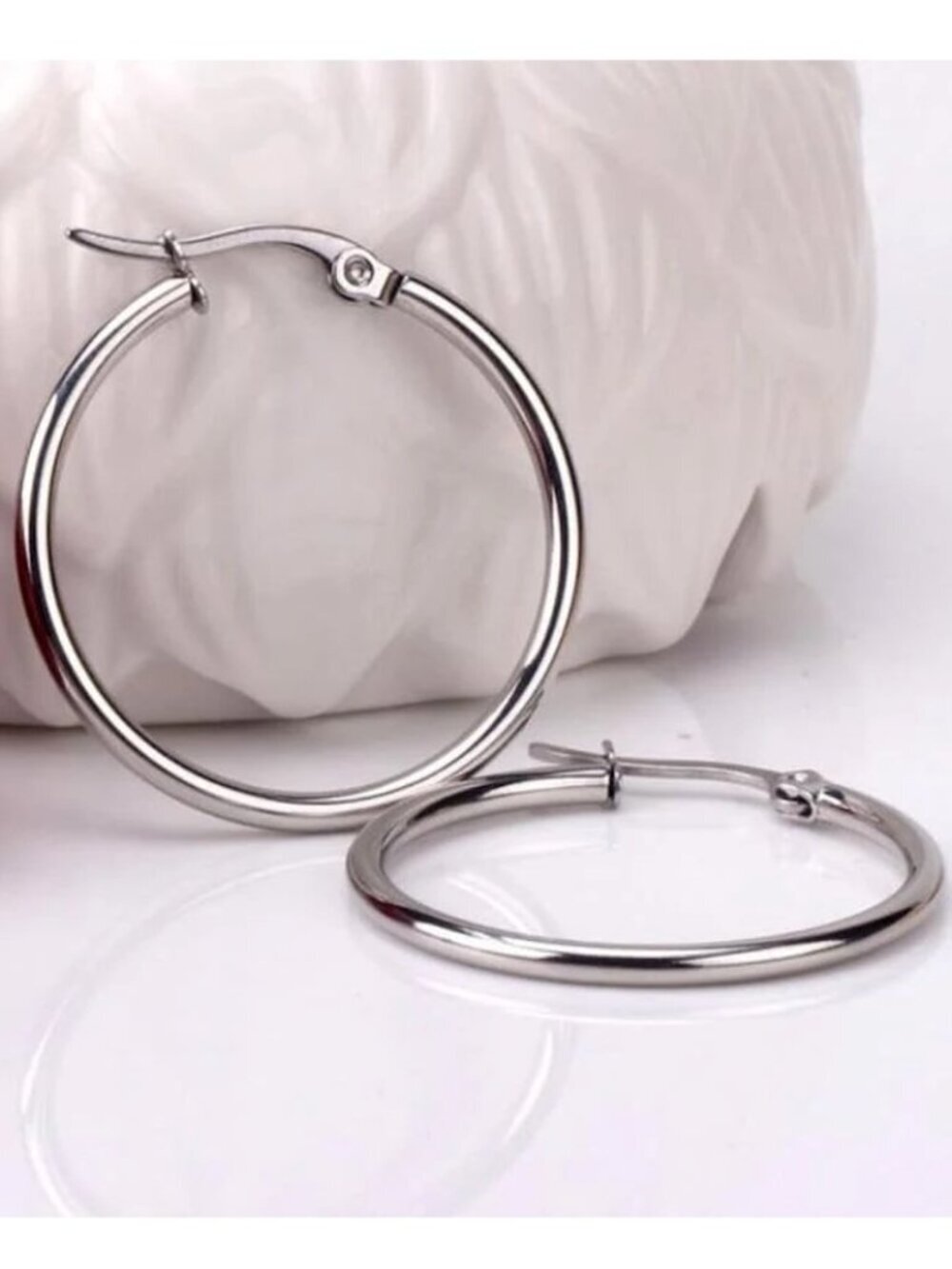 NEW Silver Circle Of Life Dainty Minimalist Boho Luxury Earrings